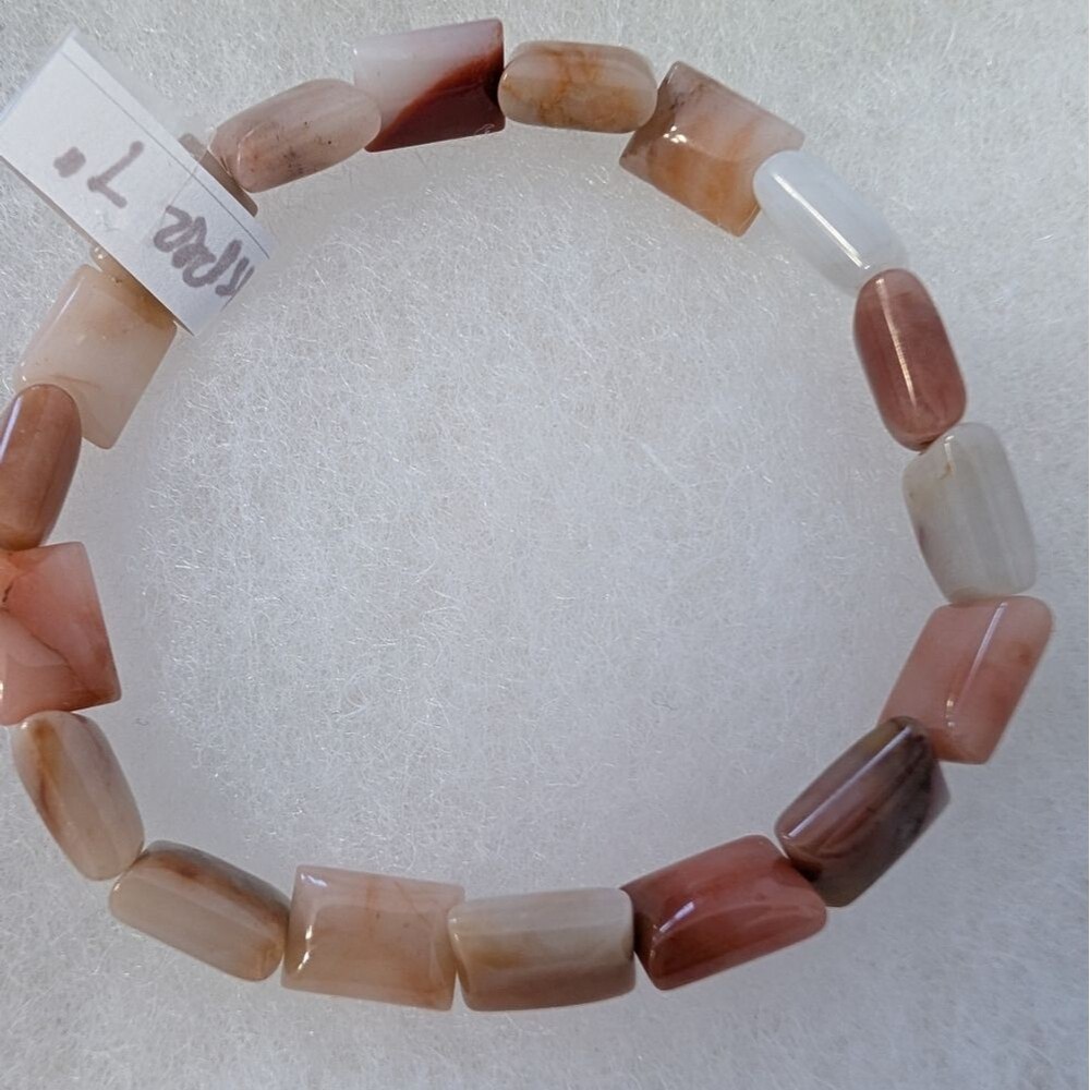 Handmade Oregon Picture Jasper Stretch Bracelet
